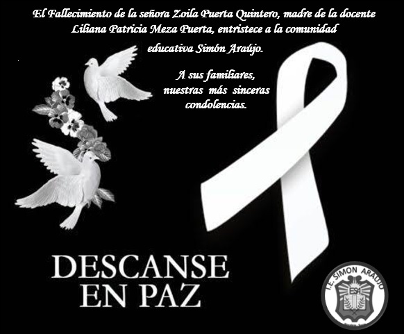 Fallecimiento de la señora Zoila Meza Quiroz, madre de la docente Liliana Patricia Puerta Meza